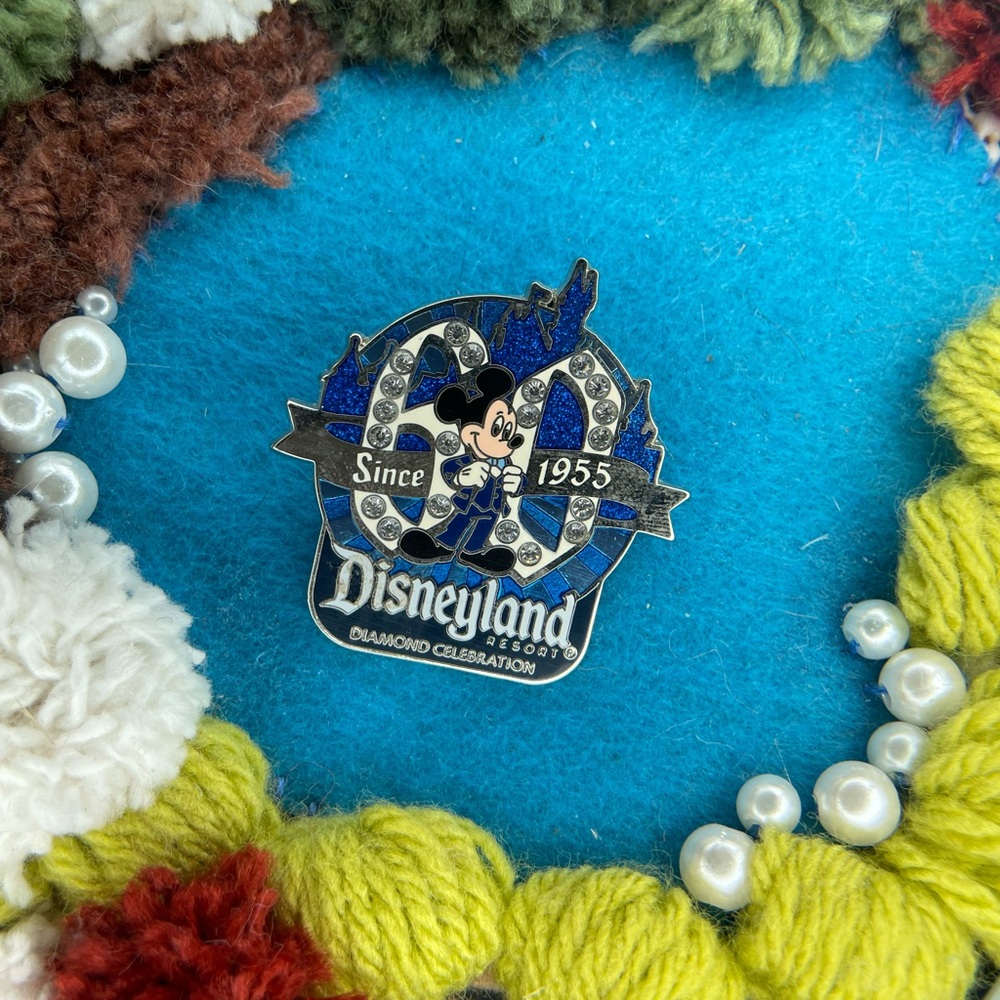 Disneyland Diamond Celebration Mickey Pin